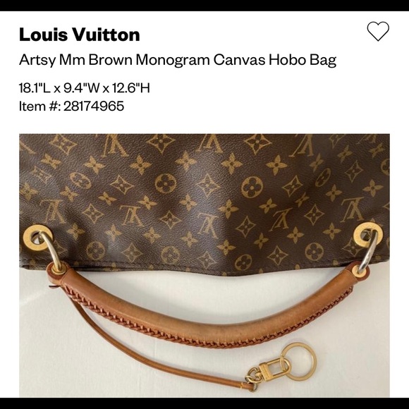 Louis Vuitton Artsy MM! Like new! Authentic with Certificate! - Picture 7 of 11